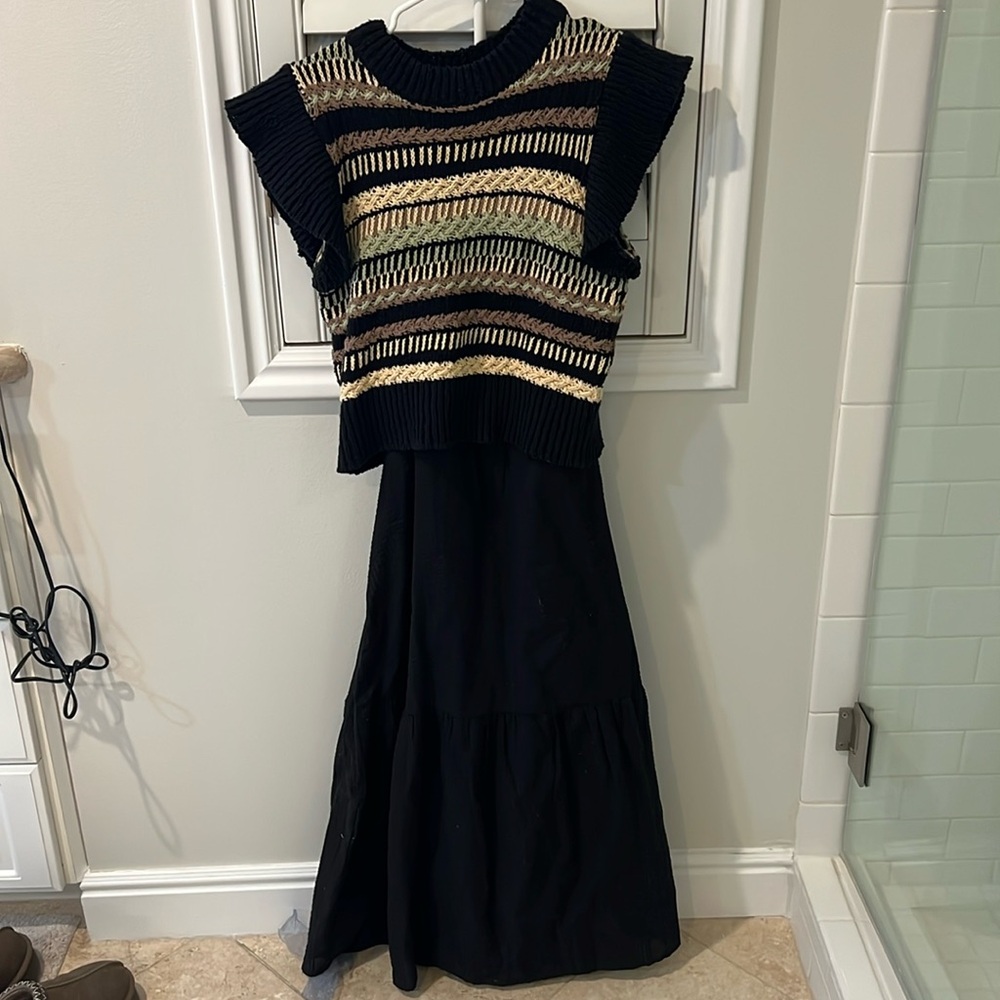 Dress with sweater top